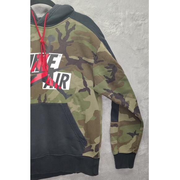 Nike Air Jordan Mens Pullover Sweater Camo Size Small Draw Stings Hoodie - Picture 6 of 9